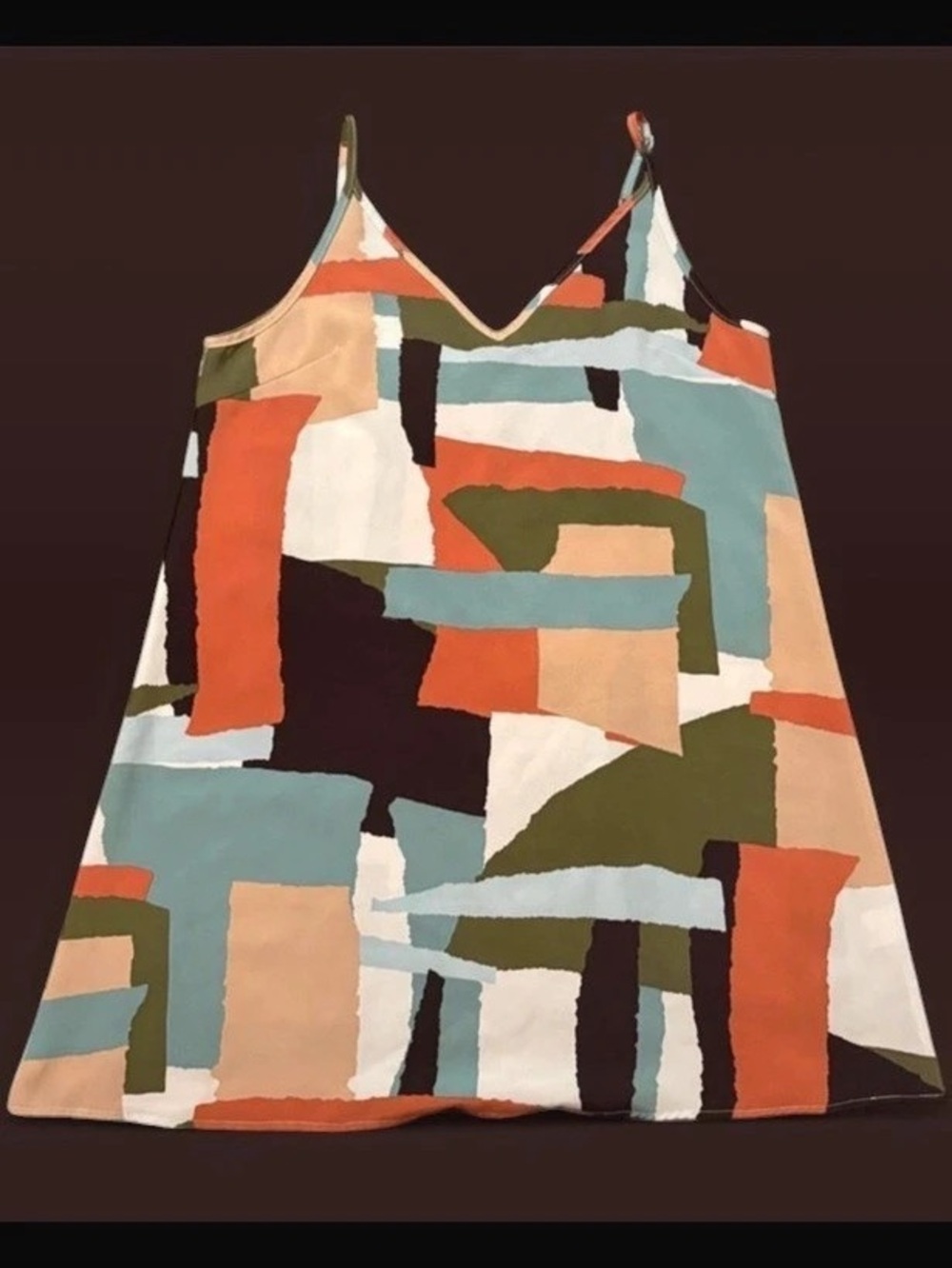 Geometric Maxi Dress in Multicolor Like New